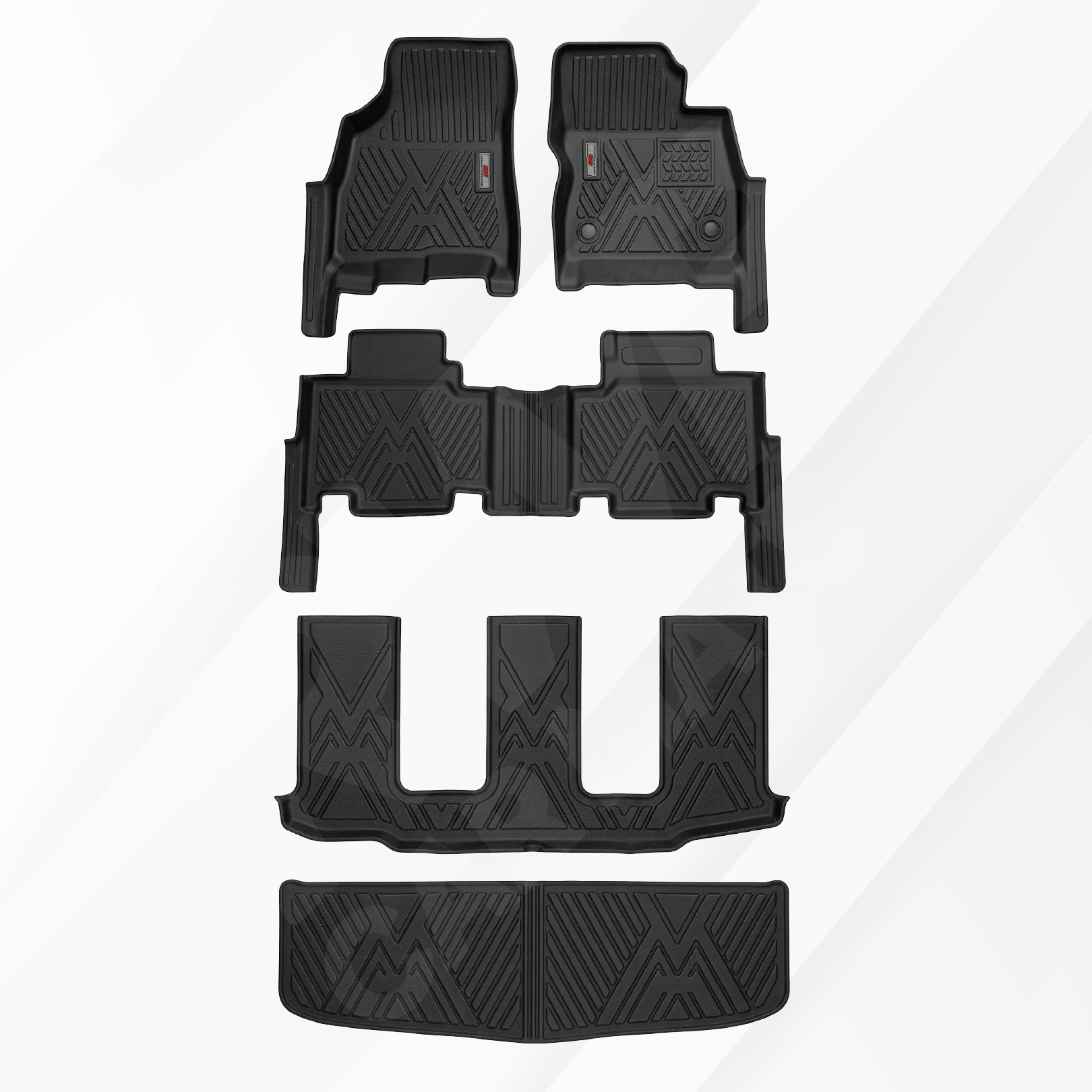 Karpet Mobil BYD M6 | TPE 4D Custom Fit Anti Slip Waterproof RWB - Image 3