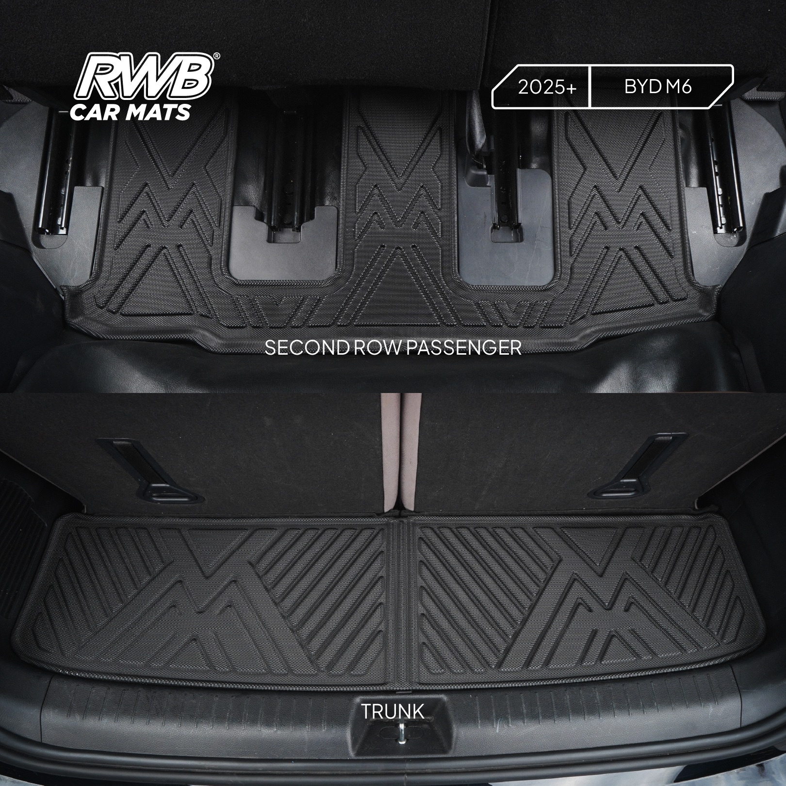 Karpet Mobil BYD M6 | TPE 4D Custom Fit Anti Slip Waterproof RWB - Image 8