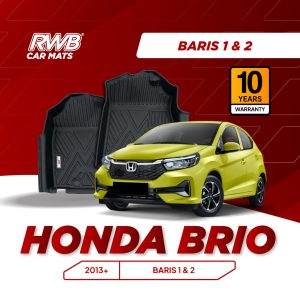 Karpet Mobil Honda Brio | TPE 4D Custom Fit Anti Slip Waterproof RWB