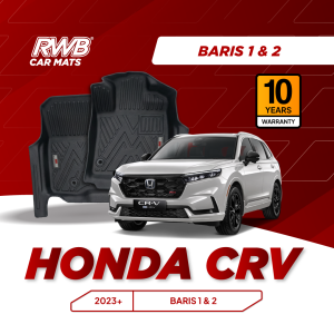 Karpet Mobil Honda CR-V 2023-Now | TPE 4D Custom Fit Anti Slip Waterproof RWB