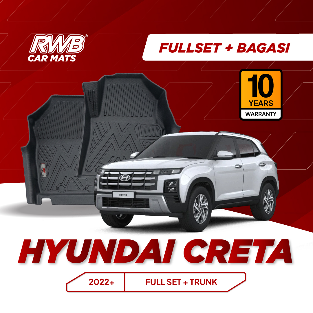 Karpet Mobil Hyundai Creta | TPE 4D Custom Fit Anti Slip Waterproof RWB
