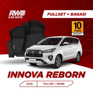 Karpet Mobil Innova Reborn/Venturer 2016-2026 | TPE 4D Custom Fit Anti Slip Waterproof RWB