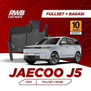 Karpet Mobil Jaecoo J5 | TPE 4D Custom Fit Anti Slip Waterproof RWB